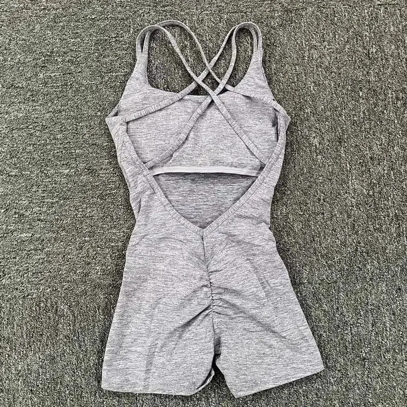 2024 Pad Lycra Active Wear Gym Yoga Set Frauen Fitness Scrunch Legging Frauen Workout Weibliche Sport Outfit Anzüge Übung Overall