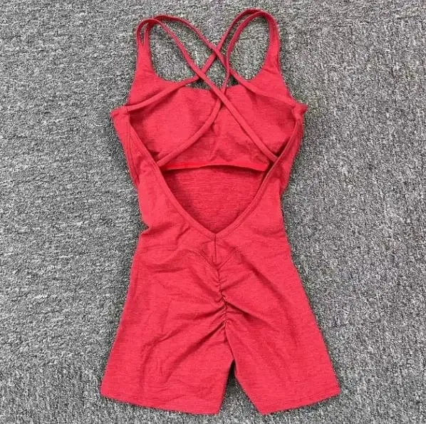 2024 Pad Lycra Active Wear Gym Yoga Set Frauen Fitness Scrunch Legging Frauen Workout Weibliche Sport Outfit Anzüge Übung Overall