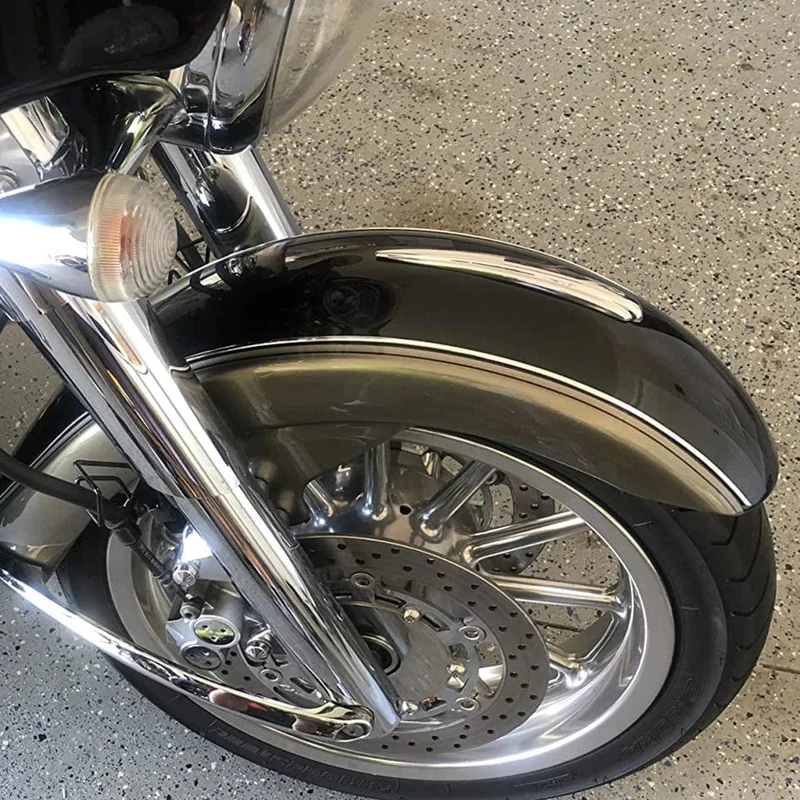 Motorrad Kotflügel Vorne Trim ABS Kunststoff Chrom Für Harley Touring Street Glide Road Glide 1984-2019 Softail FLDE FLHC FLHCS