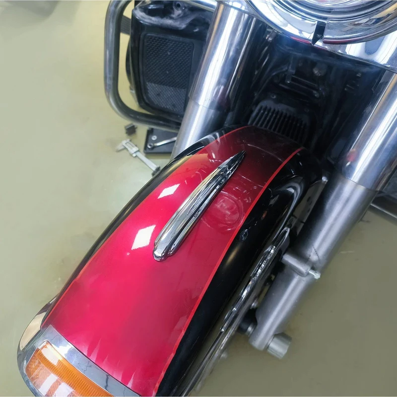 Motorrad Kotflügel Vorne Trim ABS Kunststoff Chrom Für Harley Touring Street Glide Road Glide 1984-2019 Softail FLDE FLHC FLHCS