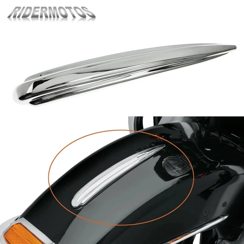 Motorrad Kotflügel Vorne Trim ABS Kunststoff Chrom Für Harley Touring Street Glide Road Glide 1984-2019 Softail FLDE FLHC FLHCS