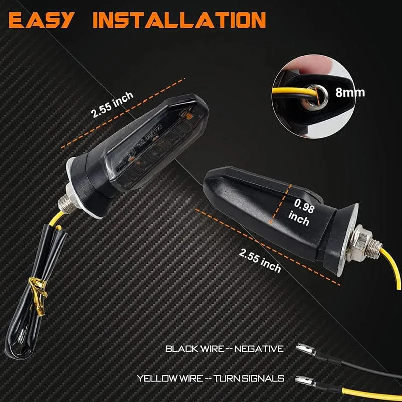 Blinker Für HONDA Motorrad 8mm 12V Für HONDA CBR500R CBR650F CB650F CBR600RR CB500X CRF250L MSX125 Motorrad Blinker