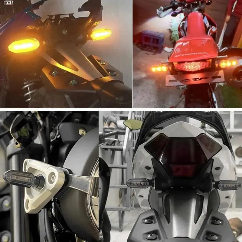 Blinker Für HONDA Motorrad 8mm 12V Für HONDA CBR500R CBR650F CB650F CBR600RR CB500X CRF250L MSX125 Motorrad Blinker