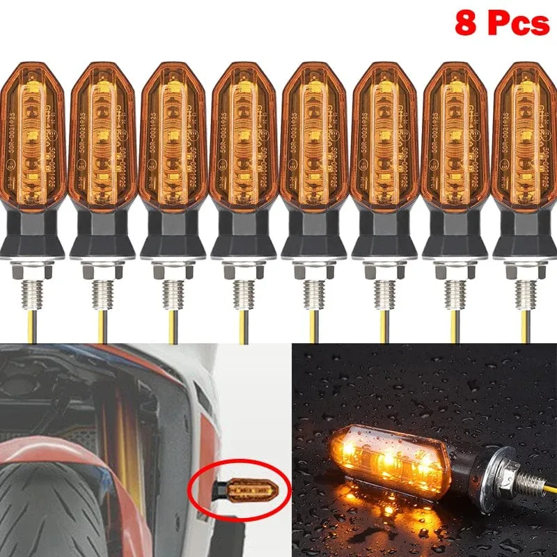 Blinker Für HONDA Motorrad 8mm 12V Für HONDA CBR500R CBR650F CB650F CBR600RR CB500X CRF250L MSX125 Motorrad Blinker