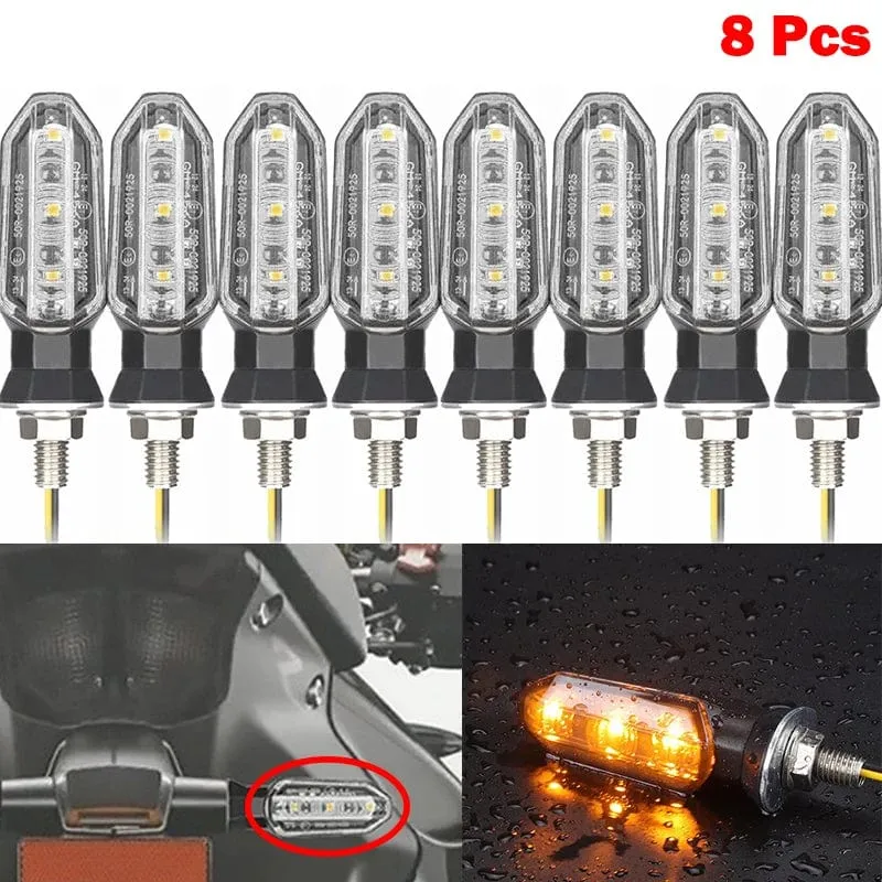 Blinker Für HONDA Motorrad 8mm 12V Für HONDA CBR500R CBR650F CB650F CBR600RR CB500X CRF250L MSX125 Motorrad Blinker