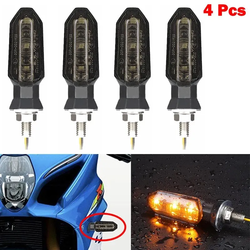 Blinker Für HONDA Motorrad 8mm 12V Für HONDA CBR500R CBR650F CB650F CBR600RR CB500X CRF250L MSX125 Motorrad Blinker
