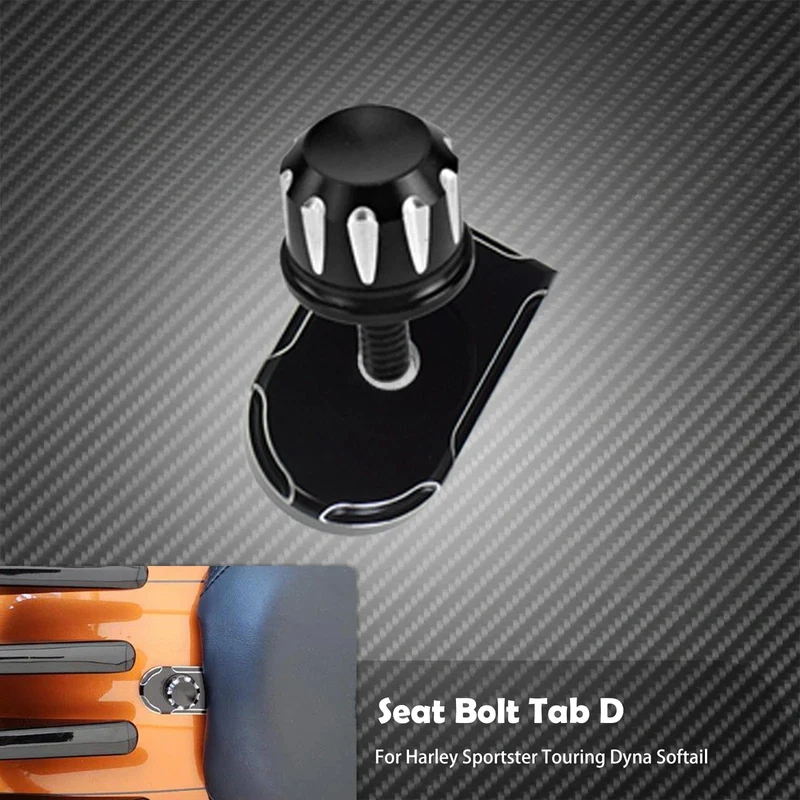 Universal Motorrad Hinten Fender Sitz Bolzen Schraube Mutter Tab Kit Montieren Knob Abdeckung Für Harley Dyna Sportster XL Touring FLHR Softail