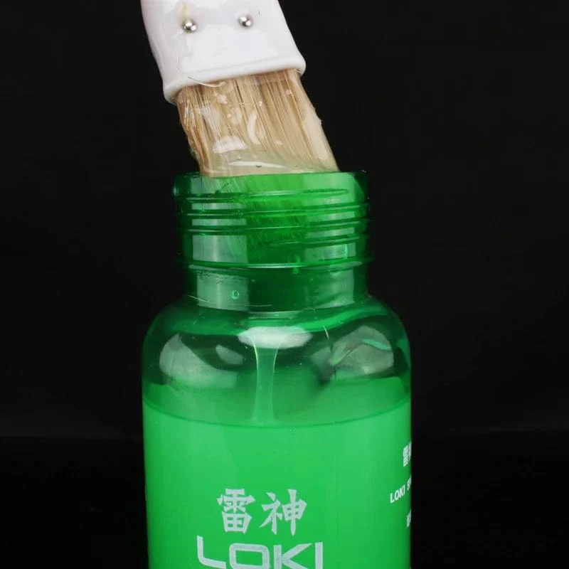 Loki Professioneller Tischtenniskleber mit Pinsel, Ping-Pong-Gummischwamm, synthetischer Kleber, 250 ml