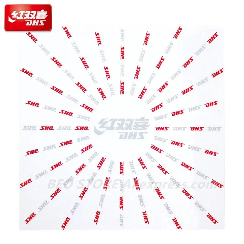 10 Stück DHS Tischtennis-Schutzfolie aus Gummi, Tischtennisschläger-Schläger-Set, Zubehör