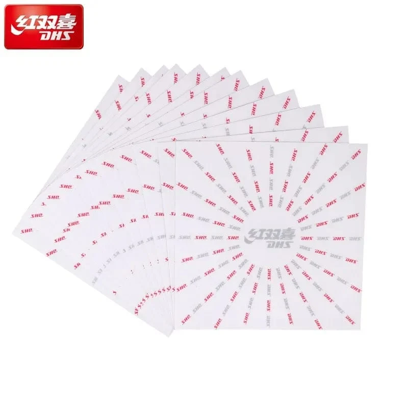 10 Stück DHS Tischtennis-Schutzfolie aus Gummi, Tischtennisschläger-Schläger-Set, Zubehör