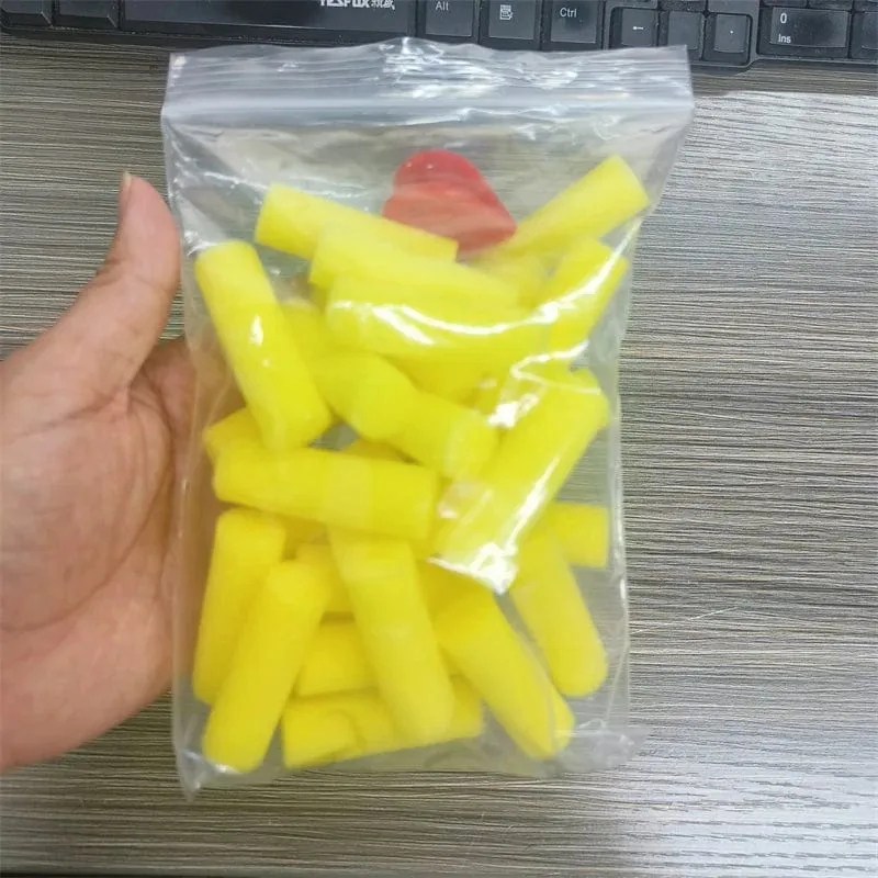 Malathorne 30 Stück zylinderförmige Schwammbürste für Tischtennis-Kleber auf Wasserbasis + Clip in zufälliger Farbe, Schläger-DIY-Werkzeug-Zubehör