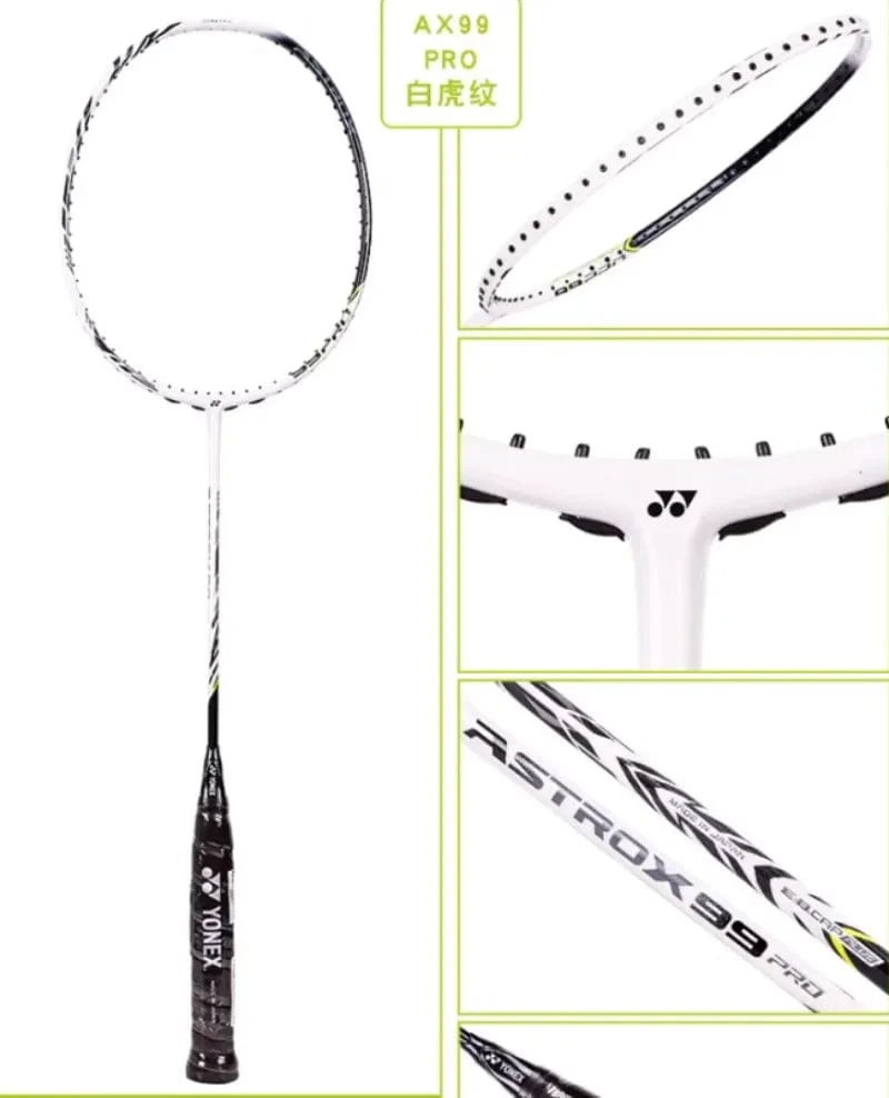 Yonex Badmintonschläger AX99 Pro Weiß AX88D Pro Gold AX88S Pro Blau NF1000Z Carbonfaser-Offensiv-Profischläger