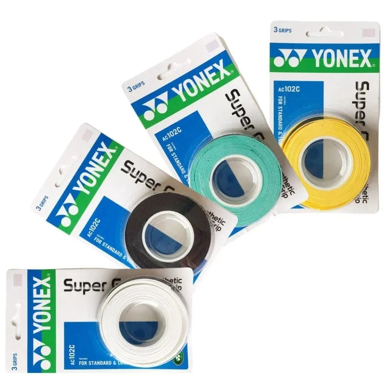 YONEX 3 Griffe/Packung Tuch AC102 AC102EX 102C Handkleber Tennis Badmintonschläger Professionelle Anti-Rutsch-Schläger Padel Sticky Grip