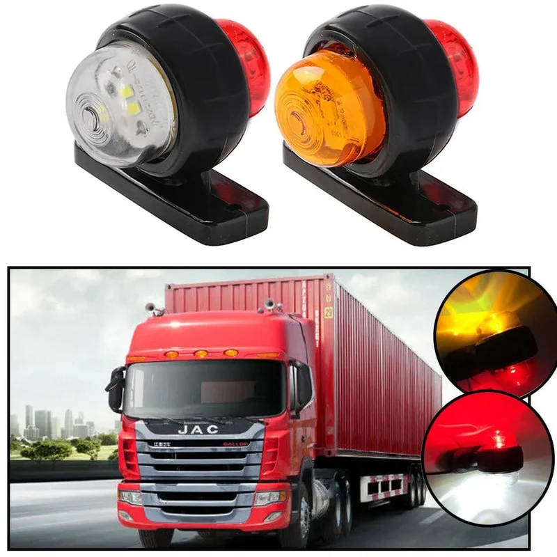 12V 24V Lkw-anhänger Lichter LED Seite Marker Indikatoren Lkw Traktor Signal Lichter Parkplatz Licht Rot Weiß/bernstein Styling