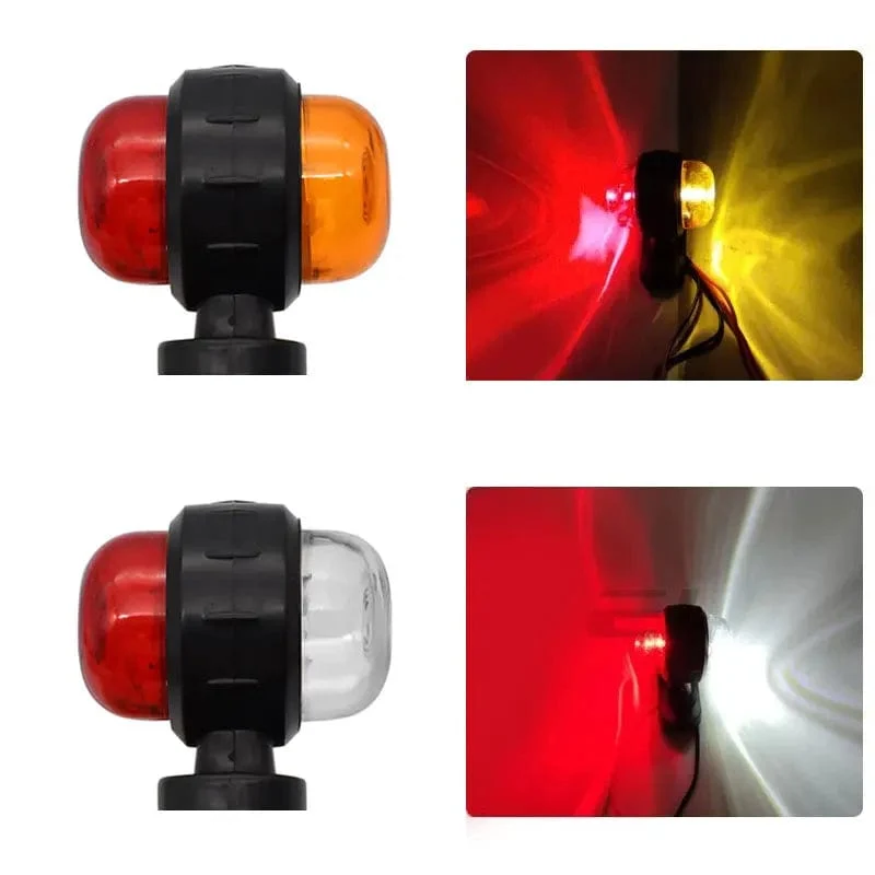 12V 24V Lkw-anhänger Lichter LED Seite Marker Indikatoren Lkw Traktor Signal Lichter Parkplatz Licht Rot Weiß/bernstein Styling