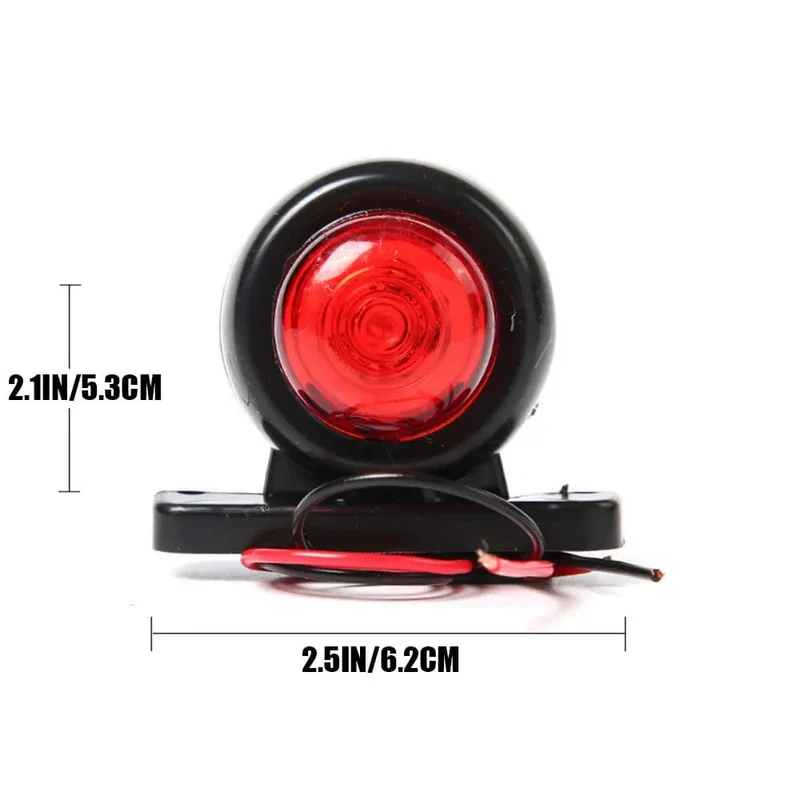 12V 24V Lkw-anhänger Lichter LED Seite Marker Indikatoren Lkw Traktor Signal Lichter Parkplatz Licht Rot Weiß/bernstein Styling