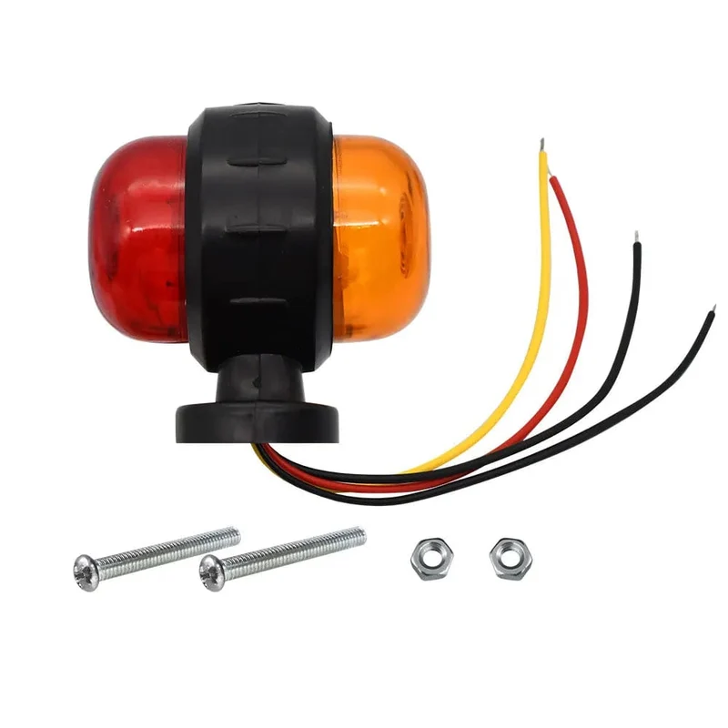 12V 24V Lkw-anhänger Lichter LED Seite Marker Indikatoren Lkw Traktor Signal Lichter Parkplatz Licht Rot Weiß/bernstein Styling
