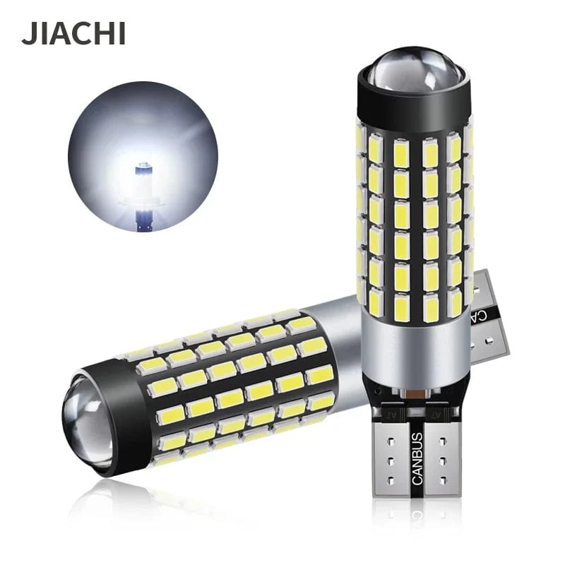 JIACHI 2 STÜCKE T10 LED Lampe Für Auto W5W CANBUS 194 168 5W5 501 Auto-Clearance Parkplatz Lichter 78 Chips Highlight Cool White DC12V-24V
