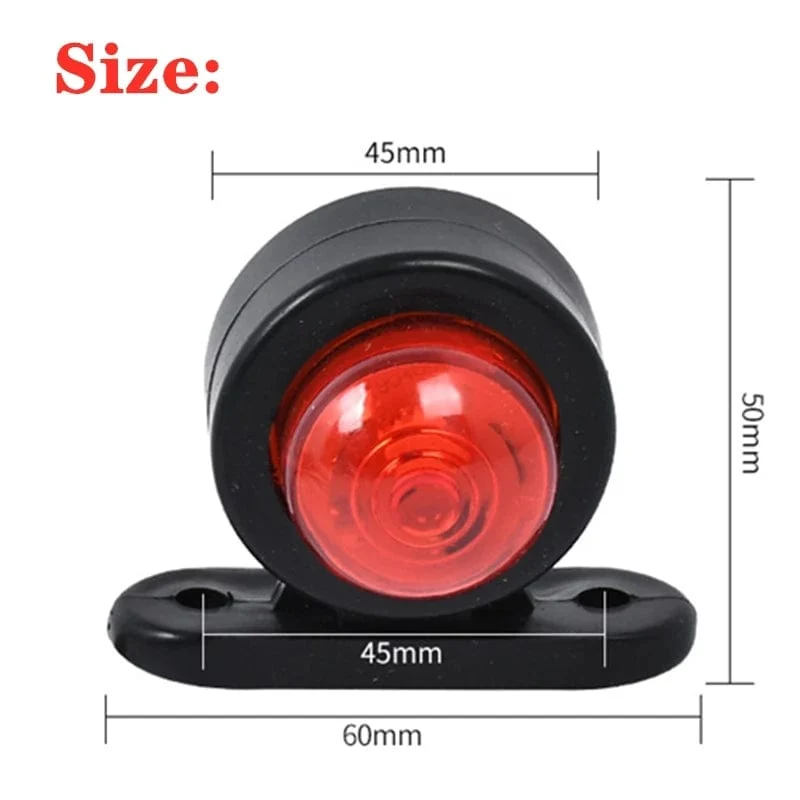2 stücke 12 v-24 v Lkw lichter Anhänger lampe Rücklicht lkw Seitenmarkierungsleuchten caravan rücklicht traktor Lichter Signal Lichter