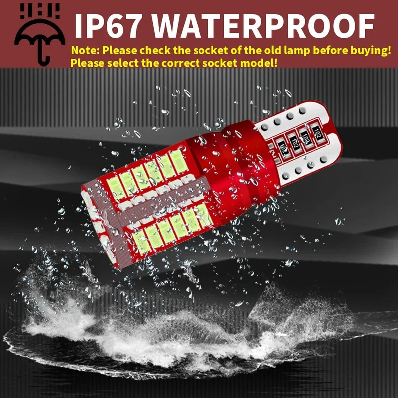2 stücke T10 W5W Auto Innen Lesen Dome Licht Seite Marker Lampe 168 194 LED Auto Keil Parkplatz Birne Für Golf 7 4 6 Mk7 5 Gti Mk5 3