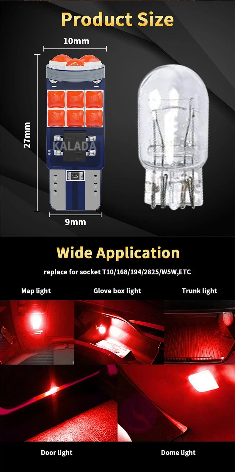Guadsun X2 T10 W5W 3030 15SMD 194 LED Weiß 6000K Canbus Super Helle Auto Keil Lichter Blinker Seite Glühbirnen Innen Lesen Lampe