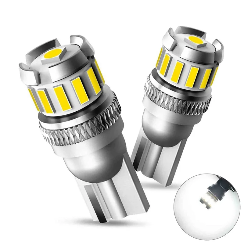 AUXITO 2 STÜCKE T10 W5W Rote LED-Birne Canbus 194 168 Weiße Auto-Innenbeleuchtung Gelbe Kennzeichen-LED-Lampe Leselampe Kofferraumleuchte 12 V