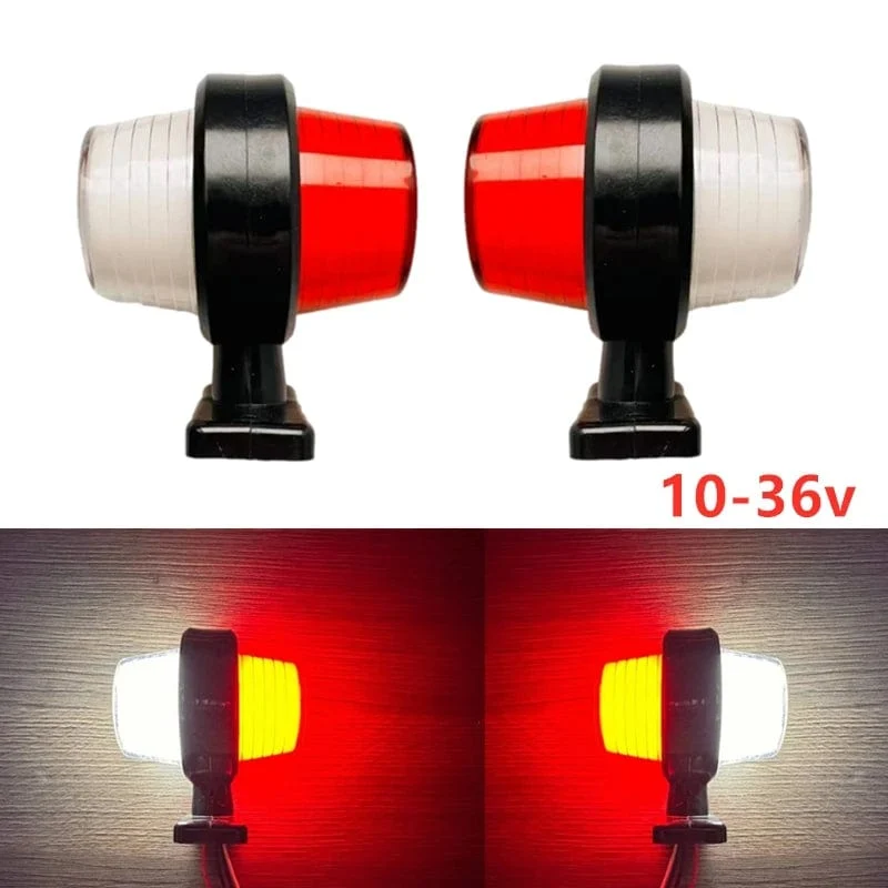2 Stücke 12v-36v Lkw-leuchten Anhänger lampe Rücklicht lkw Seitenmarkierungsleuchten caravan rücklicht traktor Signalleuchten