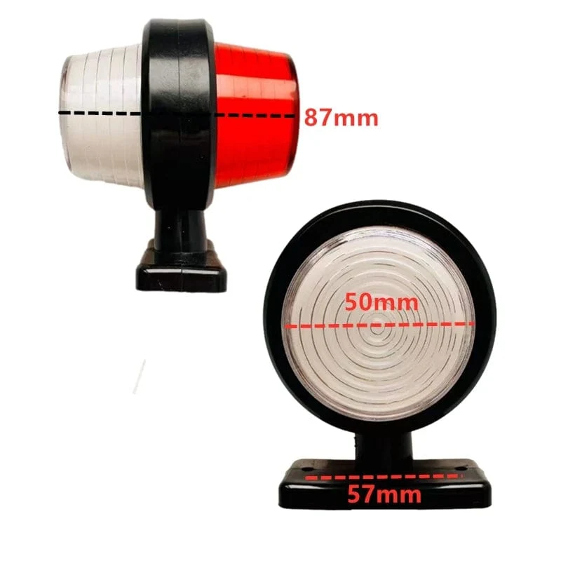 2 Stücke 12v-36v Lkw-leuchten Anhänger lampe Rücklicht lkw Seitenmarkierungsleuchten caravan rücklicht traktor Signalleuchten