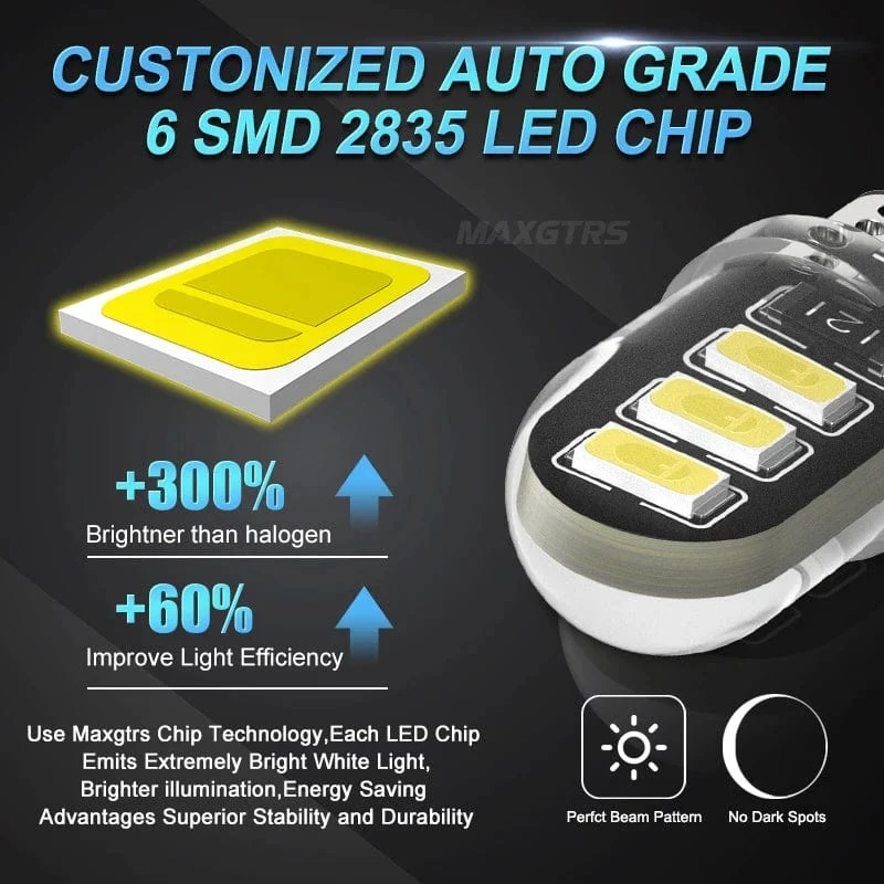 10X High Power 2835 Chip T10 W5W 15W 194 168 Auto LED DRL Innen Lesen Karte Dome Seite Blinker Lichter Auto Lichtquelle