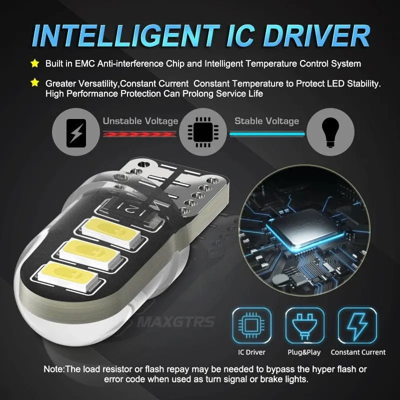 10X High Power 2835 Chip T10 W5W 15W 194 168 Auto LED DRL Innen Lesen Karte Dome Seite Blinker Lichter Auto Lichtquelle