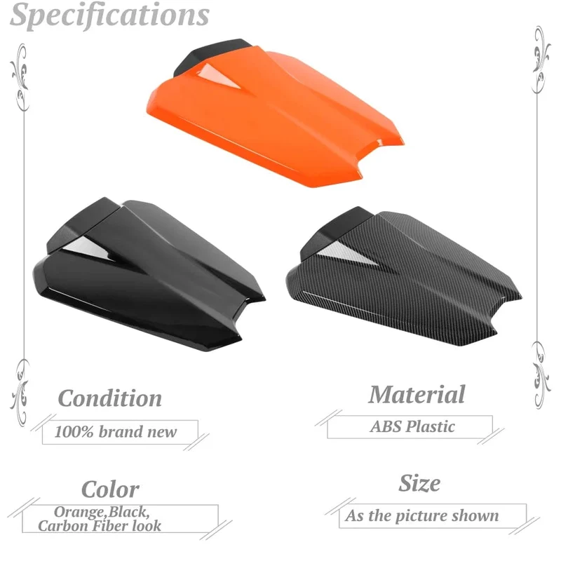 Motorrad Sozius Hinten Solo Sitz Gugel Für KTM 1290 Super Duke R 2020 2021 2022 2023 ABS Sitze Abdeckung Kutschen Verkleidung zubehör