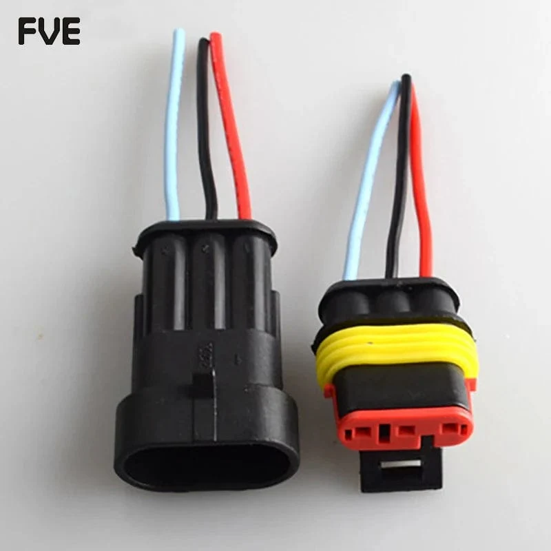 2-poliger wasserdichter Kfz-Elektrikstecker Stecker mit Kabel Männlich Weiblich Stecker 1/2/3/4/5/6 Pin für Auto Motorrad