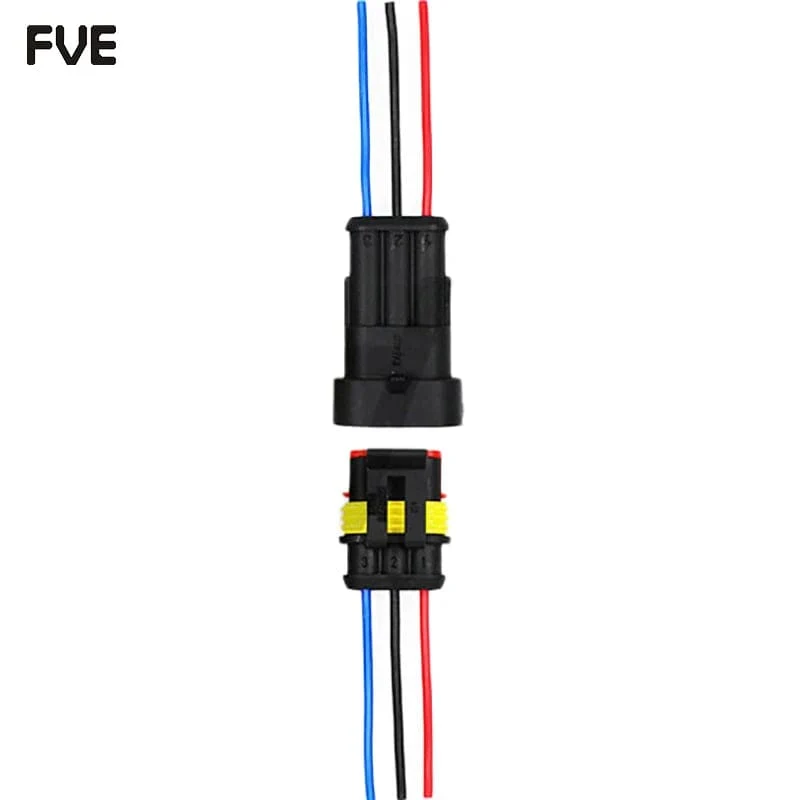 2-poliger wasserdichter Kfz-Elektrikstecker Stecker mit Kabel Männlich Weiblich Stecker 1/2/3/4/5/6 Pin für Auto Motorrad