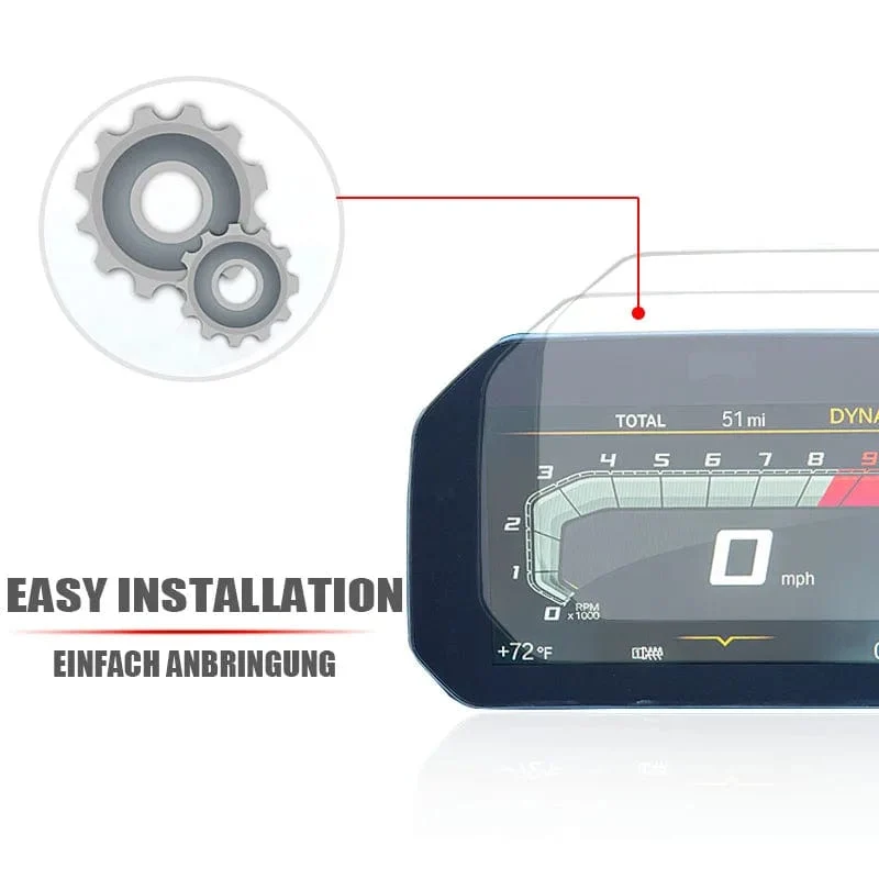 Motorrad Displayschutzfolie TFT Konnektivität Display Instrumentenfolie für BMW F900R F900XR F750GS F850GS R1200GS R1250GS R1250R