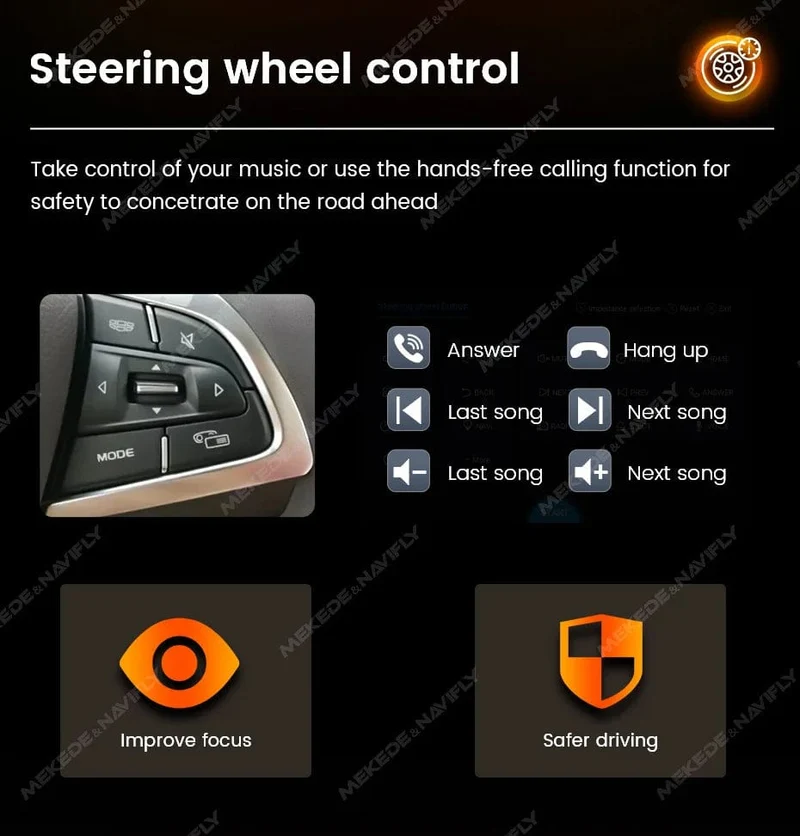 Navifly ND2 Universal 1Din Autoradio Stereo 7 Zoll HD Touchscreen Multimedia Player BT Autoaudio FM Empfänger Spiegel Link Monitor