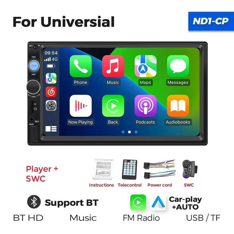 7 Zoll HD Touchscreen Intelligentes System Auto Multimedia MP5 Player Für Universelle Unterstützung Rückfahrkamera SWC Spiegel Link AUX-In