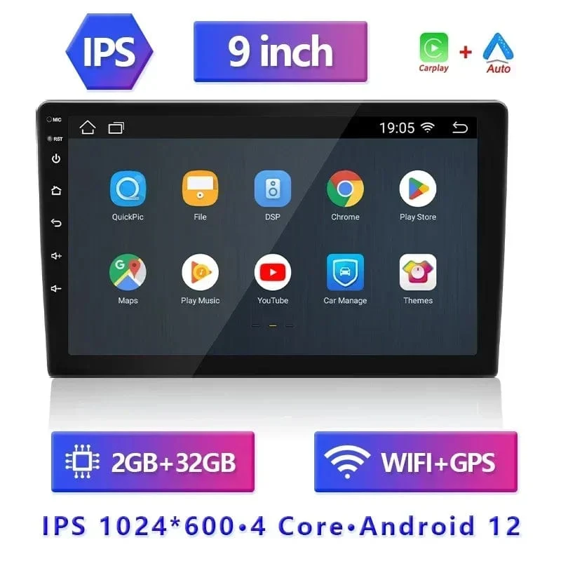 BOSSCAR 7 "9" 10 "Universal Auto Radio 2Din Android Carplay Touchscreen MP5 MP4 Multimedia Video Player Drahtlose GPS FM Autoradio