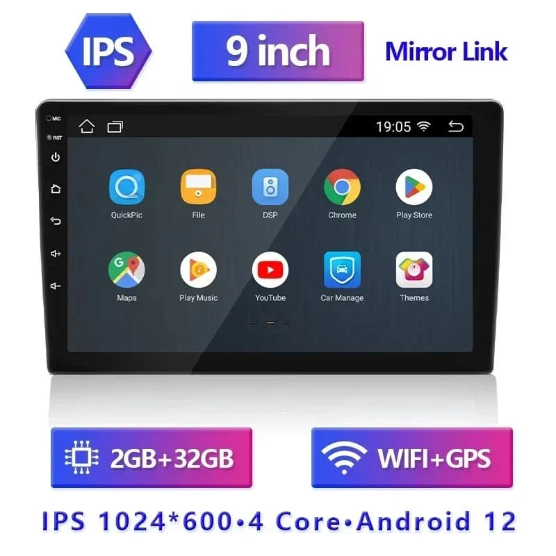 BOSSCAR 7 "9" 10 "Universal Auto Radio 2Din Android Carplay Touchscreen MP5 MP4 Multimedia Video Player Drahtlose GPS FM Autoradio