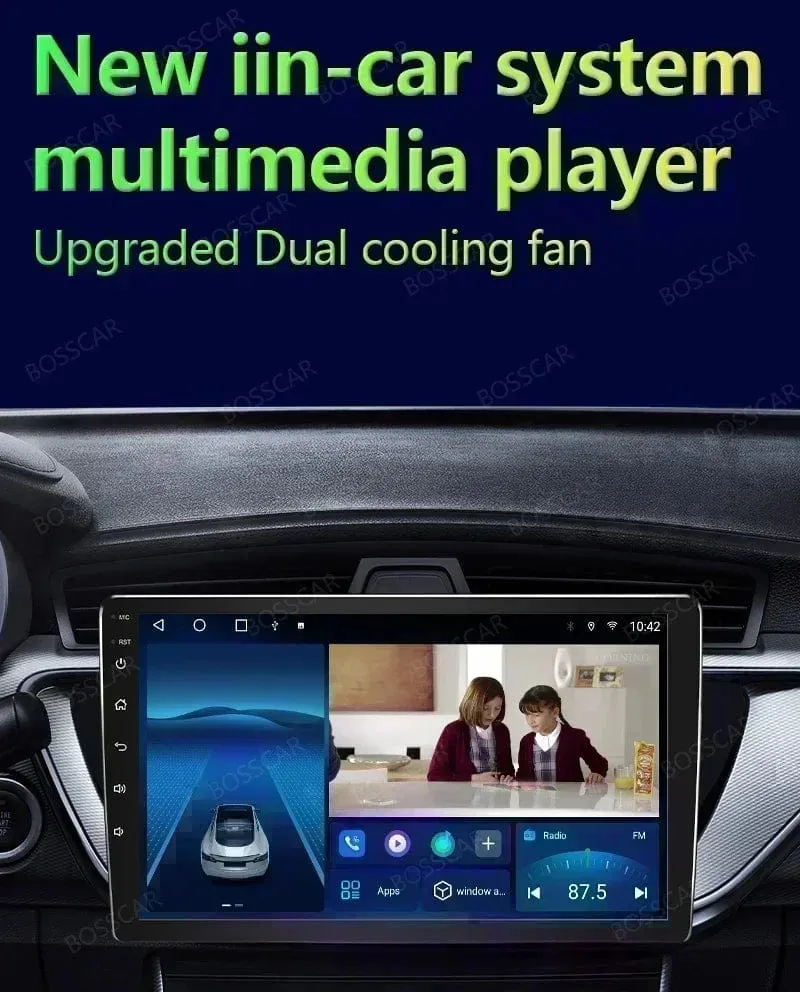 BOSSCAR 7 "9" 10 "Universal Auto Radio 2Din Android Carplay Touchscreen MP5 MP4 Multimedia Video Player Drahtlose GPS FM Autoradio