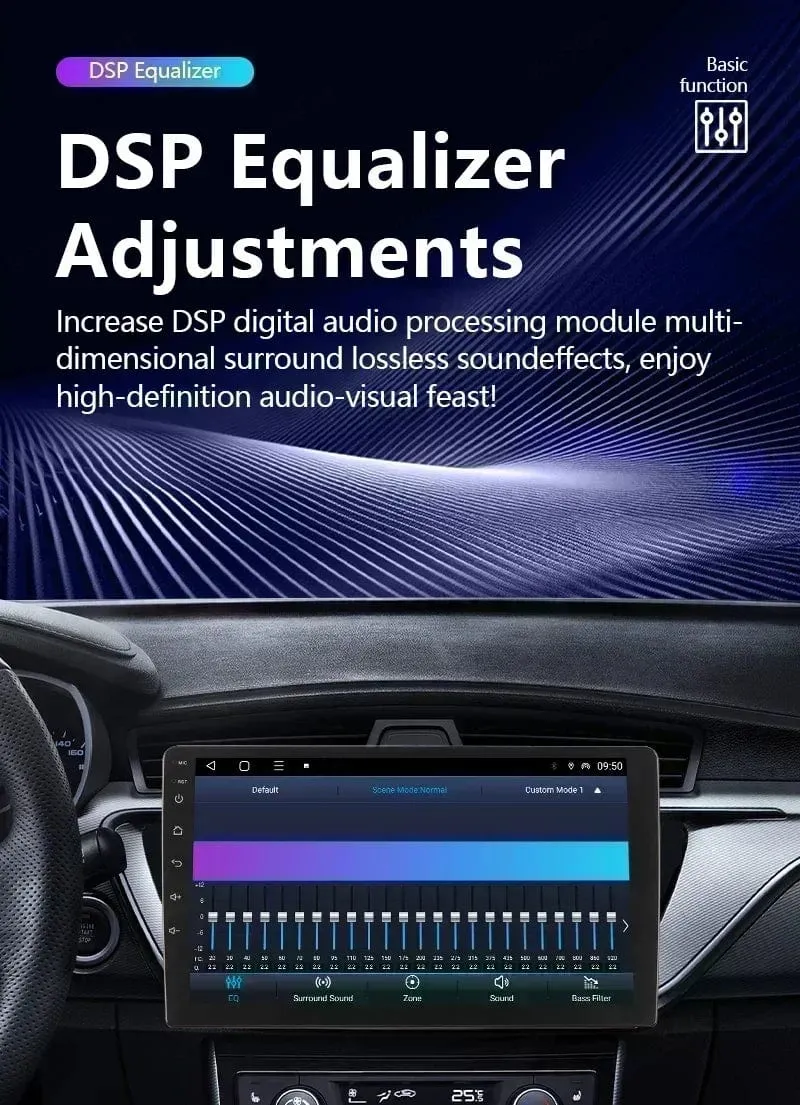 BOSSCAR 7 "9" 10 "Universal Auto Radio 2Din Android Carplay Touchscreen MP5 MP4 Multimedia Video Player Drahtlose GPS FM Autoradio