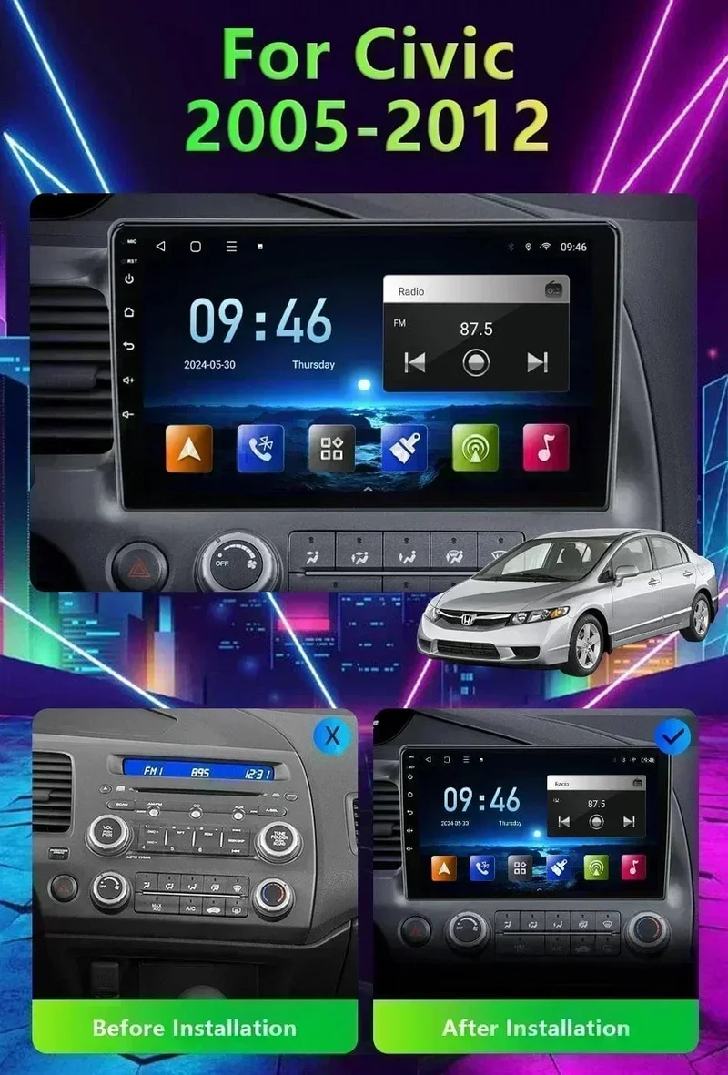 BOSSCAR 7 "9" 10 "Universal Auto Radio 2Din Android Carplay Touchscreen MP5 MP4 Multimedia Video Player Drahtlose GPS FM Autoradio