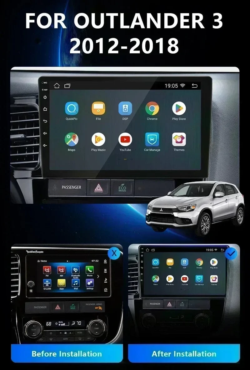 BOSSCAR 7 "9" 10 "Universal Auto Radio 2Din Android Carplay Touchscreen MP5 MP4 Multimedia Video Player Drahtlose GPS FM Autoradio