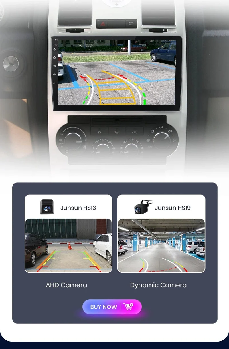 Junsun Autoradio für Chrysler 300C Aspen 2004–2008, kabelloses CarPlay, Android Auto, intelligente Autosysteme, keine 2 Din, 2 Din DVD