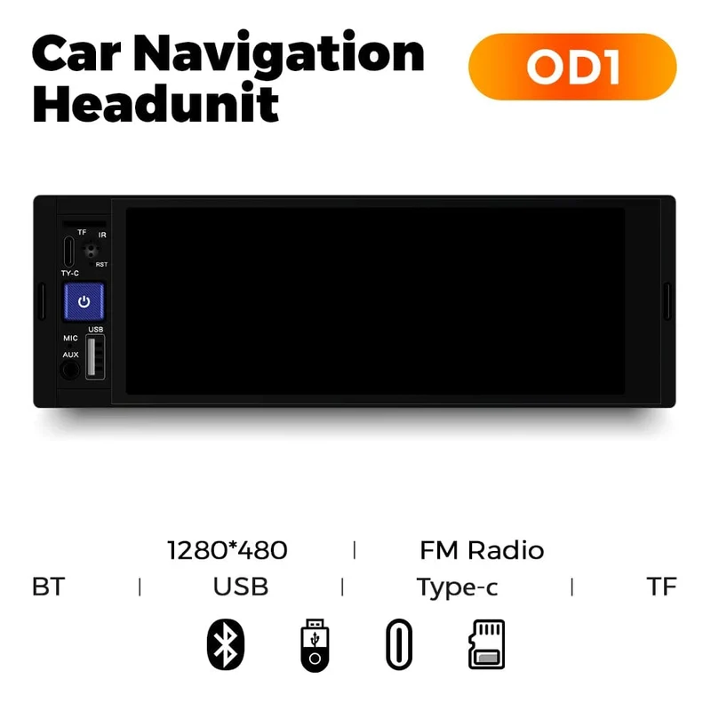 1DIN 6.86 Zoll MP5 Drahtloses CarPlay Auto Intelligentes System Multimedia-Player Universal FM Radio Stereo BT USB TF Autoradio