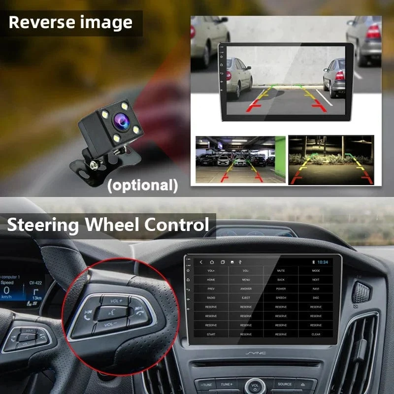 7 "/9"/10 "2 Din Autoradio Autobildschirm Android Auto Carplay Android 13 64G GPS Auto Audio WIFI BT IPS Automotive Multimedia Player