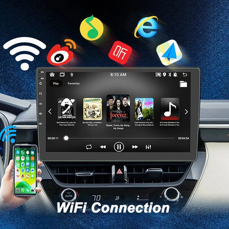 7 "/9"/10 "2 Din Autoradio Autobildschirm Android Auto Carplay Android 13 64G GPS Auto Audio WIFI BT IPS Automotive Multimedia Player