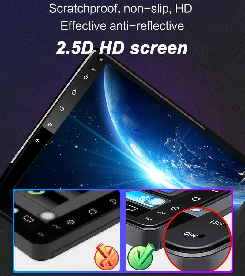 7 "/9"/10 "2 Din Autoradio Autobildschirm Android Auto Carplay Android 13 64G GPS Auto Audio WIFI BT IPS Automotive Multimedia Player