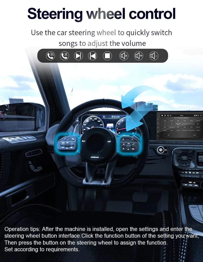 7 "/9"/10 "2 Din Autoradio Autobildschirm Android Auto Carplay Android 13 64G GPS Auto Audio WIFI BT IPS Automotive Multimedia Player
