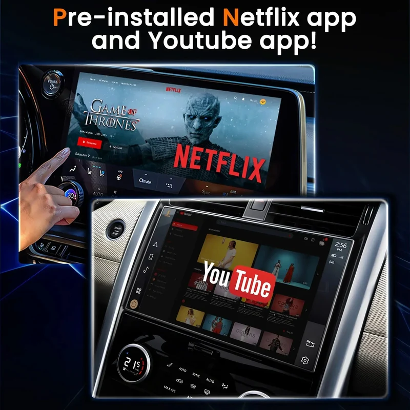 Android 13 CarPlay Smart Ai Box Android Wireless CarPlay Android Auto Adapter Für Netflix Für YouTube auto intelligente systeme