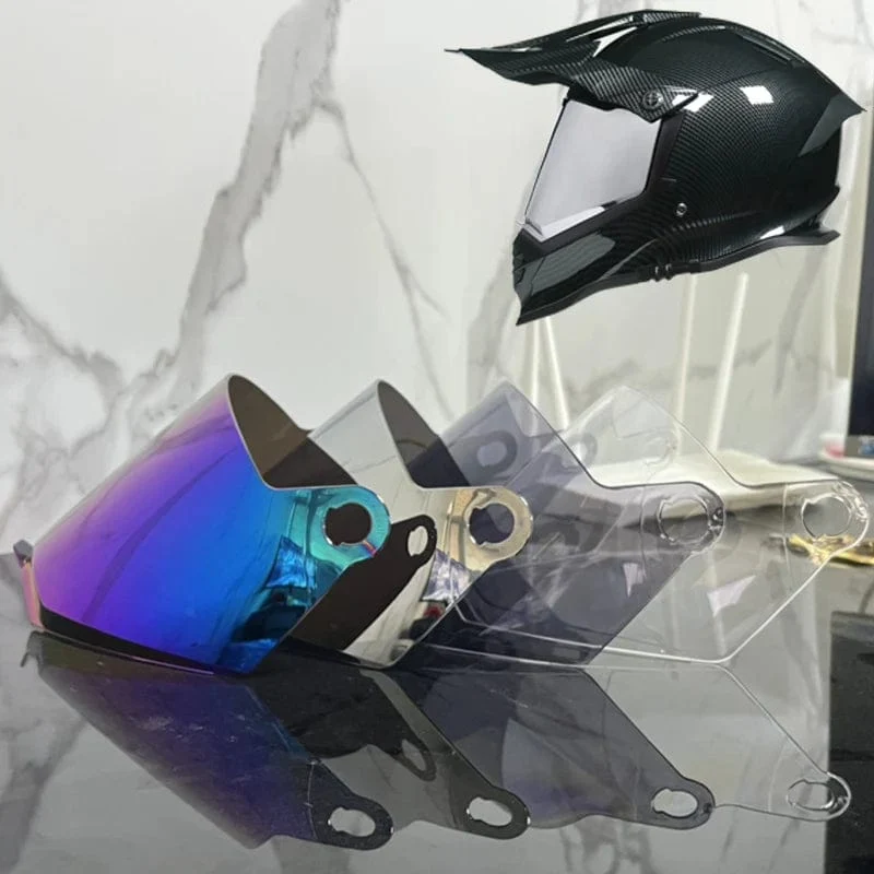 LVS-800 Helmgläser transparente Farbe bunt verspiegelt versilbert. Es ist hellbraun